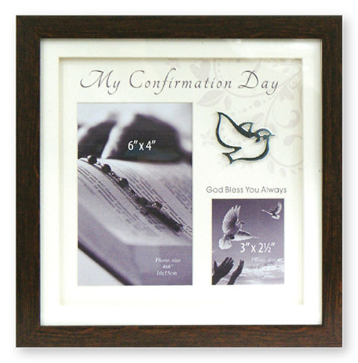 Picture of CONFIRMATION PHOTO FRAME BROWN